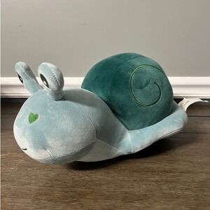 Books-A-Million Green Valentine's Day Snail Plush Soft Squishy Stuffed Animal